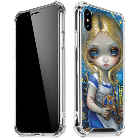 Artist Alice in Van Gogh Starry Night by Jasmine Becket-Griffith iPhone XS Max Clear Case